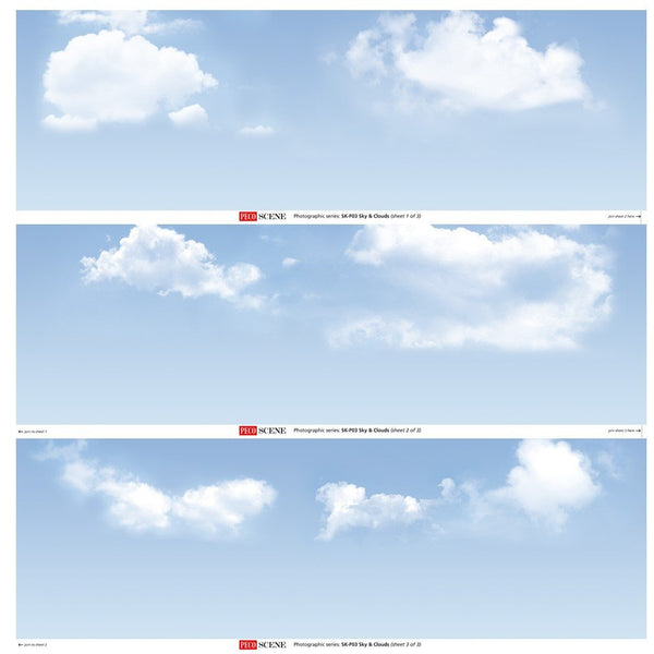 PECO Sky & Clouds Photographic Backscene
