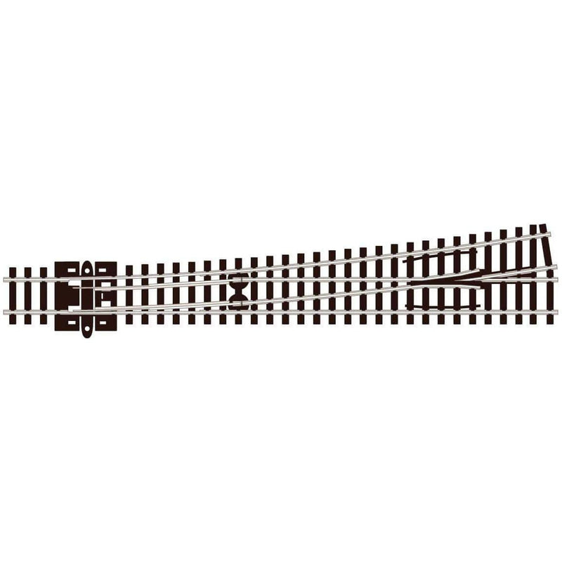 PECO N Streamline Turnout, Large Radius, Left Hand Insulfrog Code 80