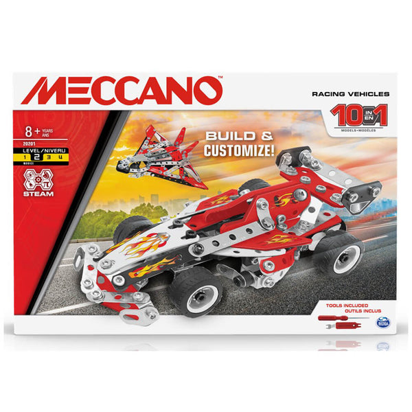 MECCANO Multi-Model Racing Vehicles 10-Model Set