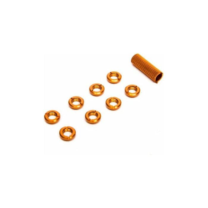 SPEKTRUM Radio Orange Switch Nuts with Wrench, 8pcs
