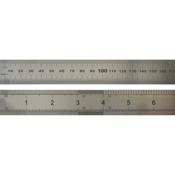 X-PRESS IT Steel Ruler 15cm Metric/Imperial