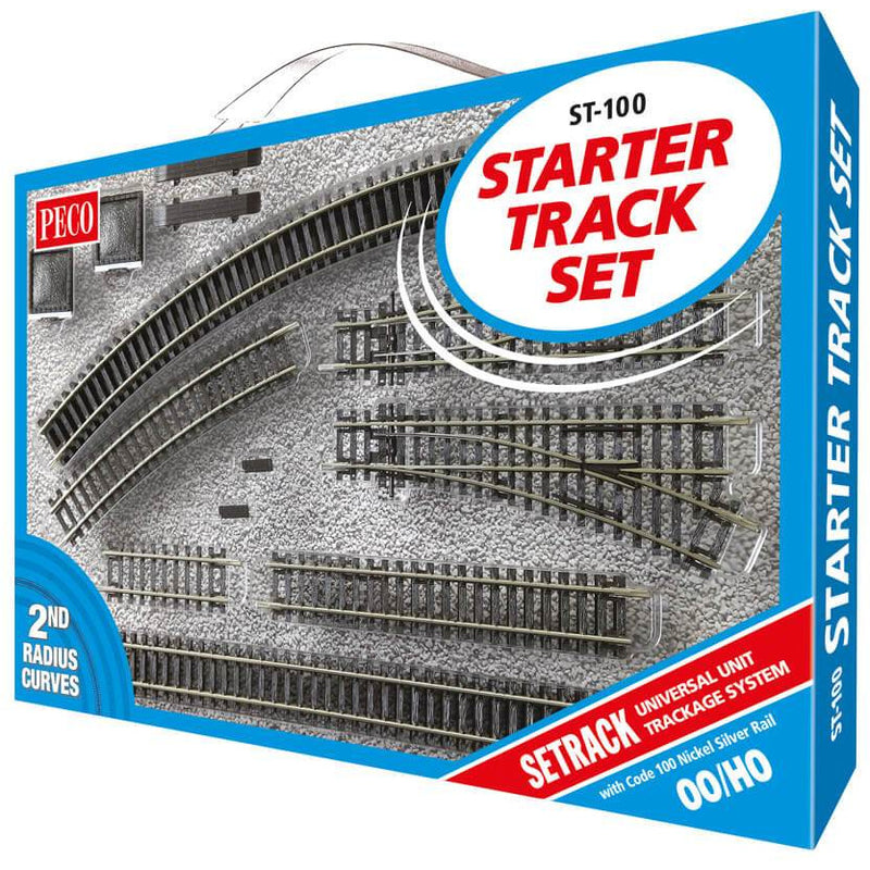 PECO OO/HO Setrack Starter Track Set, 2nd Radius Code 100
