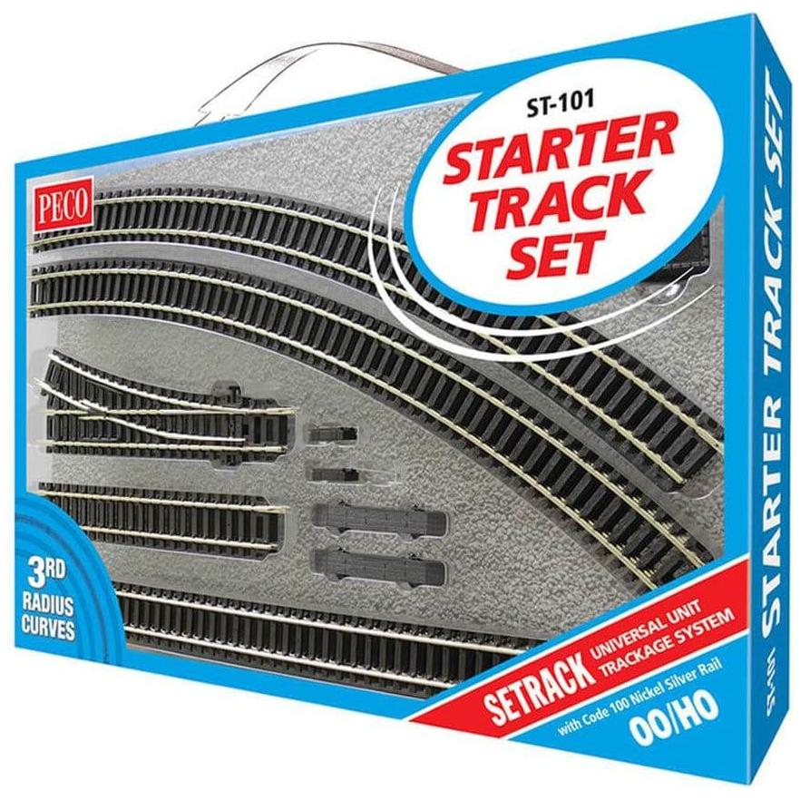 PECO OO/HO Setrack Starter Track Set, 3rd Radius Code 100 (ST101)