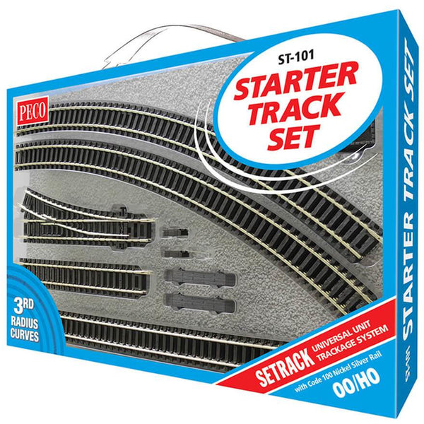 PECO OO/HO Setrack Starter Track Set, 3rd Radius Code 100 (ST101)