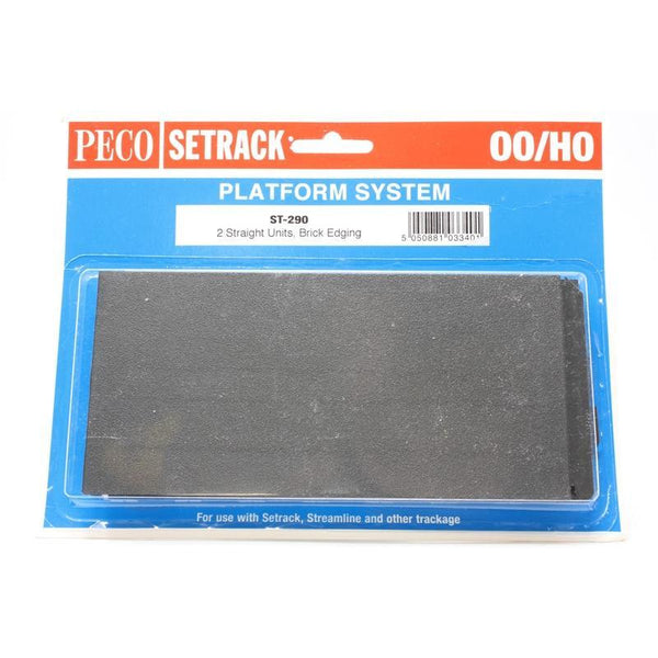 PECO OO/HO Setrack Straight Platform Brick (ST290)