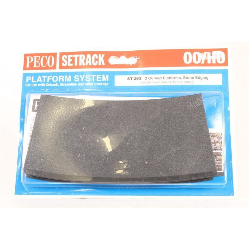 PECO OO/HO Setrack Platform Curved Stone