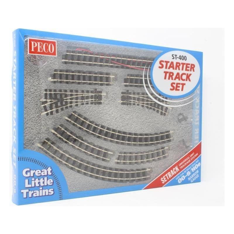 PECO OO9/HOe Setrack Starter Track Set - 1st Radius Curves Code 80 (ST400)