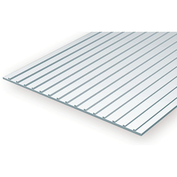 EVERGREEN 4522 1mm Thick 15 x 30cm Metal Seam Roof 1/4