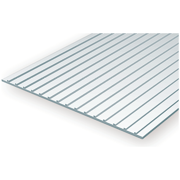 EVERGREEN 4521 1mm Thick 15 x 30cm Metal Seam Roof 3/16