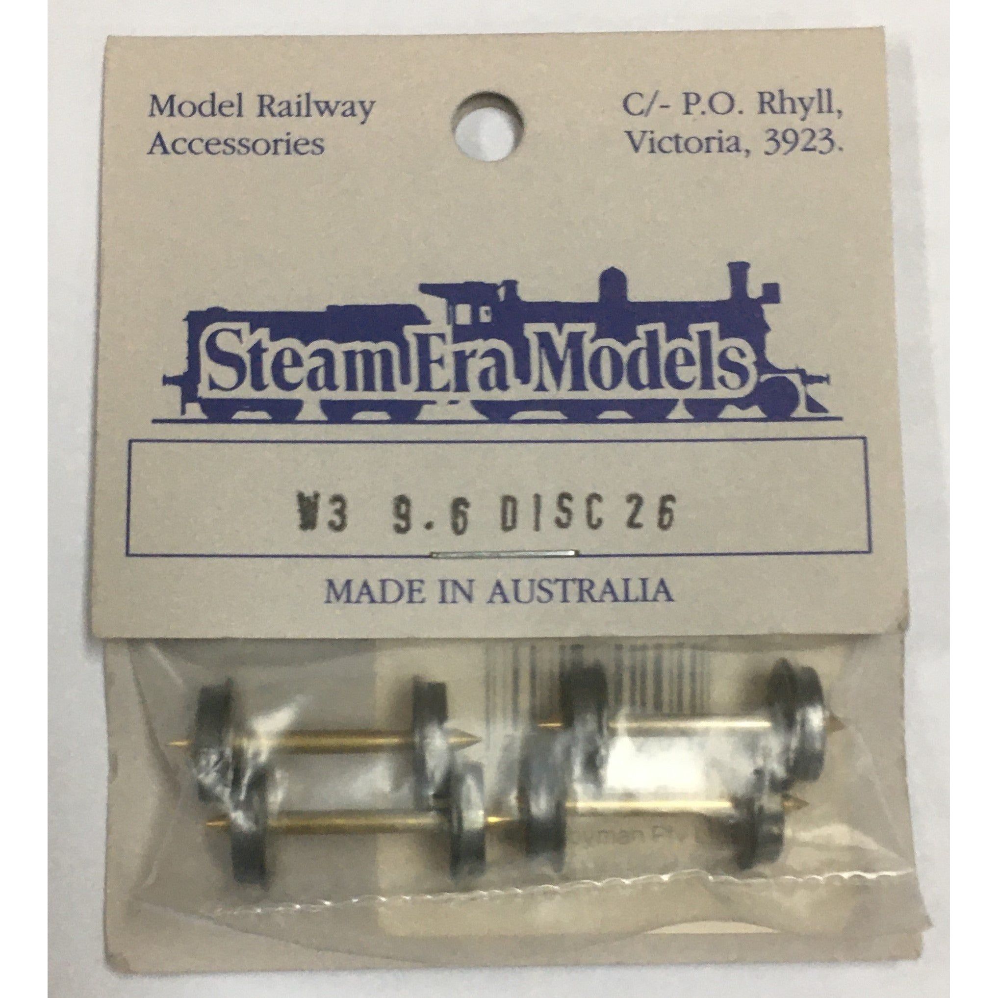 STEAM ERA MODELS W3 9.6mm Disc 26.0mm Axle