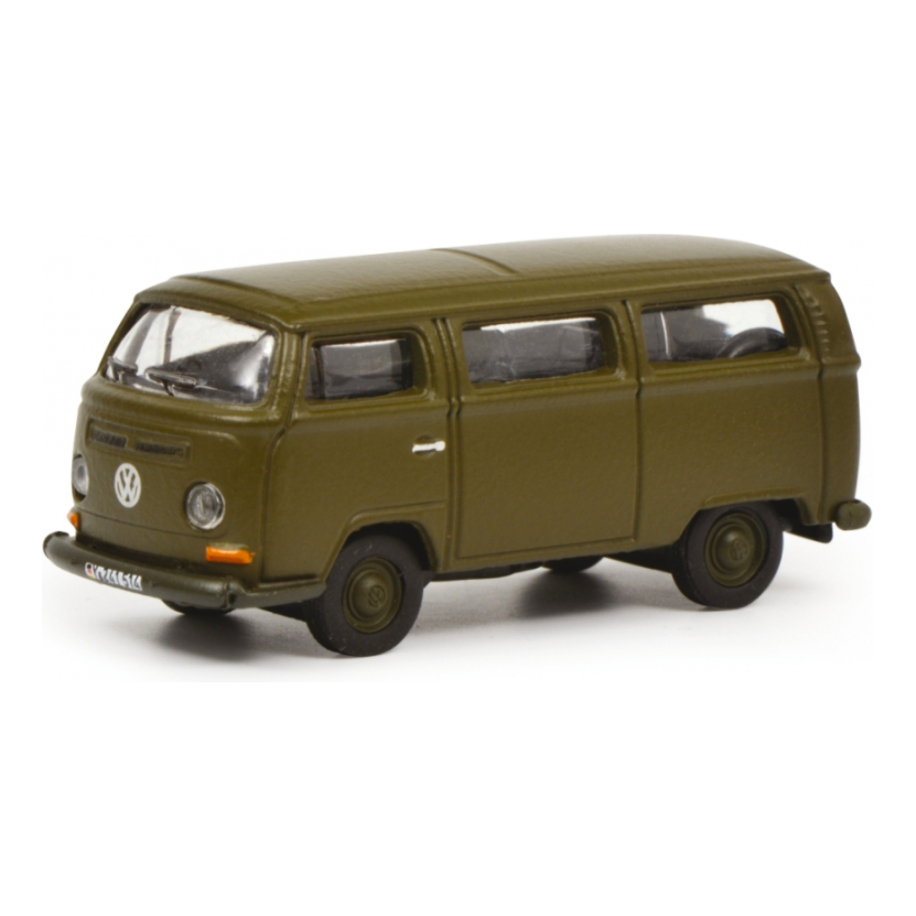 SCHUCO 1/87 VW T2 Bus Bundeswehr Olive Military