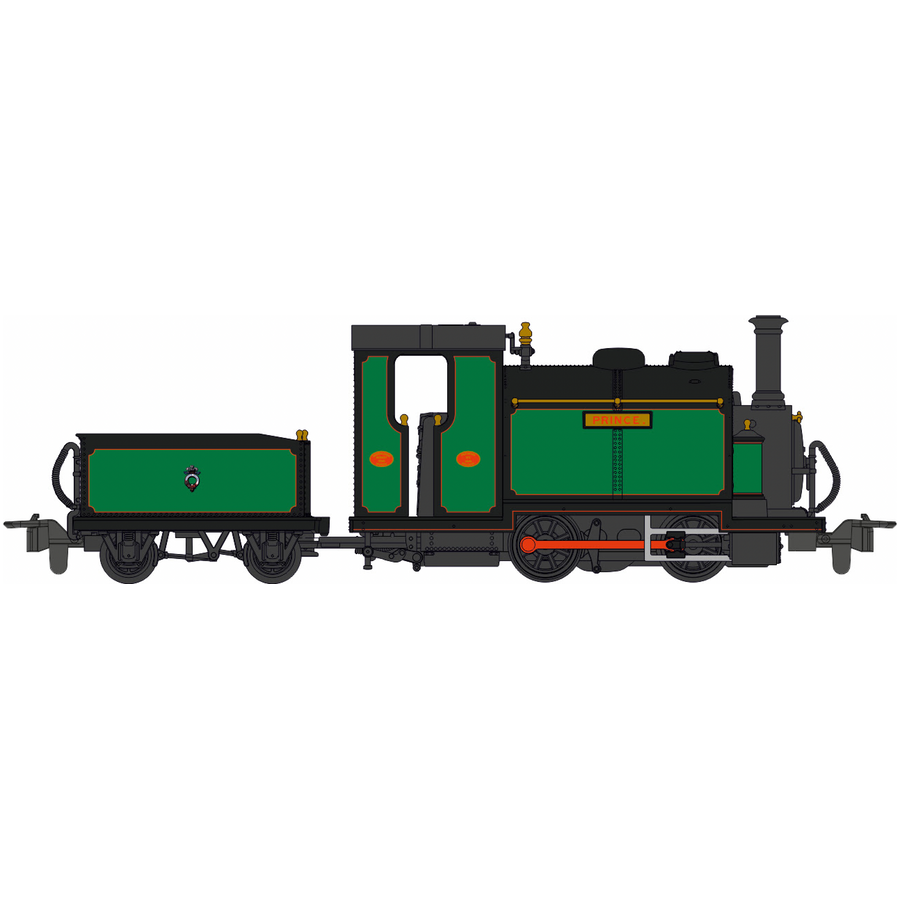 KATO/PECO OO9 "Small England" 0-4-0TT Locomotive "Prince" in Green (51-251G)