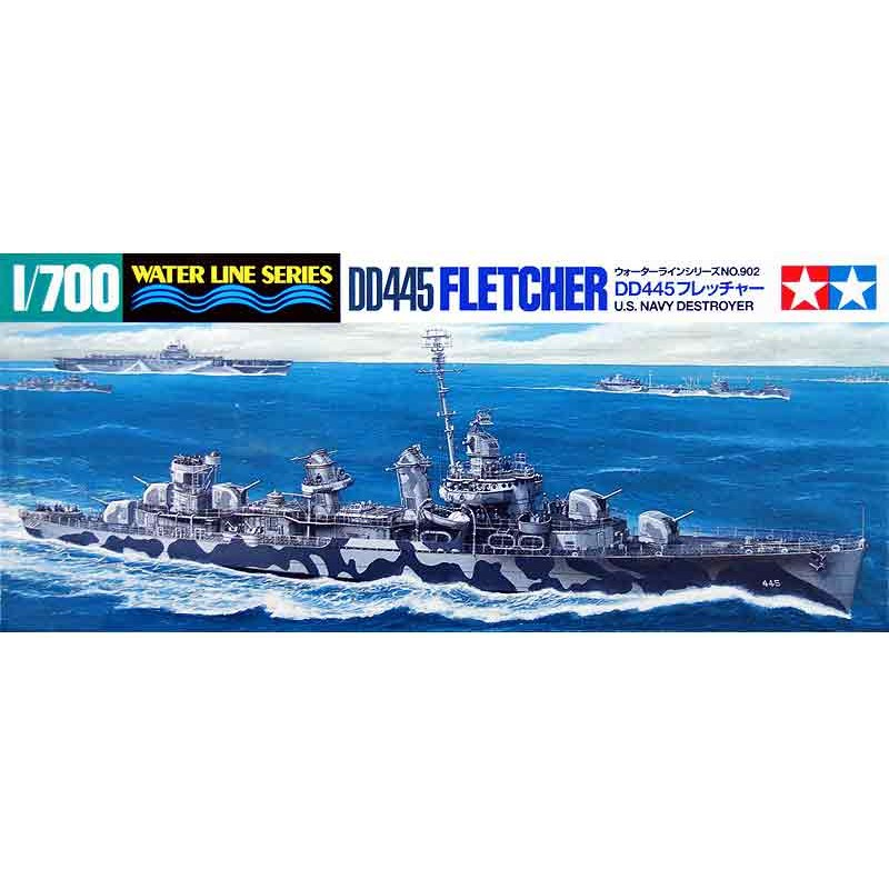 TAMIYA 1/700 U.S. Navy Destroyer DD445 Fletcher