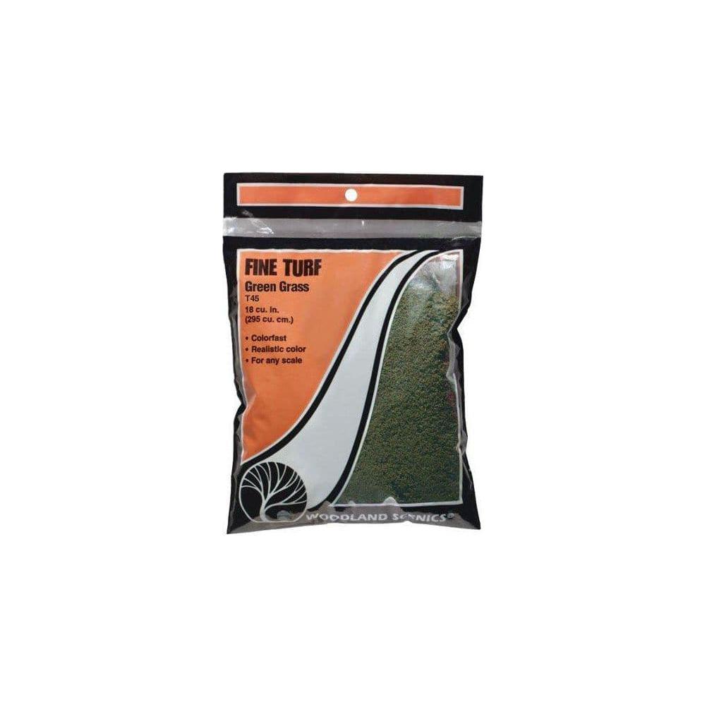 WOODLAND SCENICS Green Grass Fine Turf (Bag)