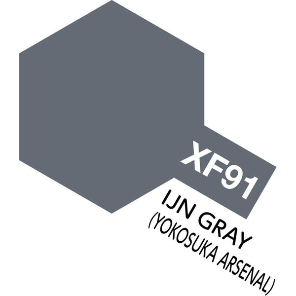 TAMIYA Acrylic Paint XF-91 IJN Grey Yakosuka Arsenal 10ml