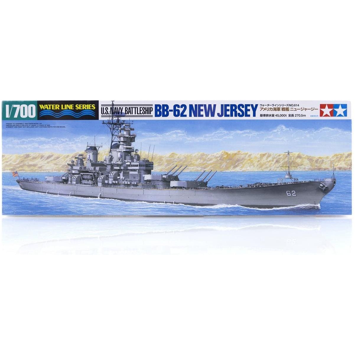 TAMIYA 1/700 US Navy Battleship BB-62 New Jersey