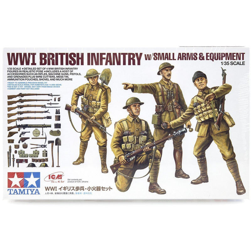 TAMIYA 1/35 WWI British Infantry w/Small Arms & Equipment