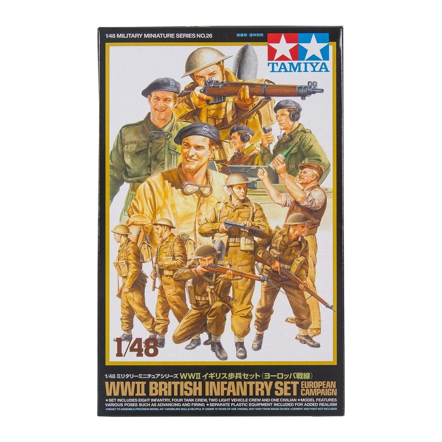 TAMIYA 1/48 WWII British Infantry Set Europe Campaign