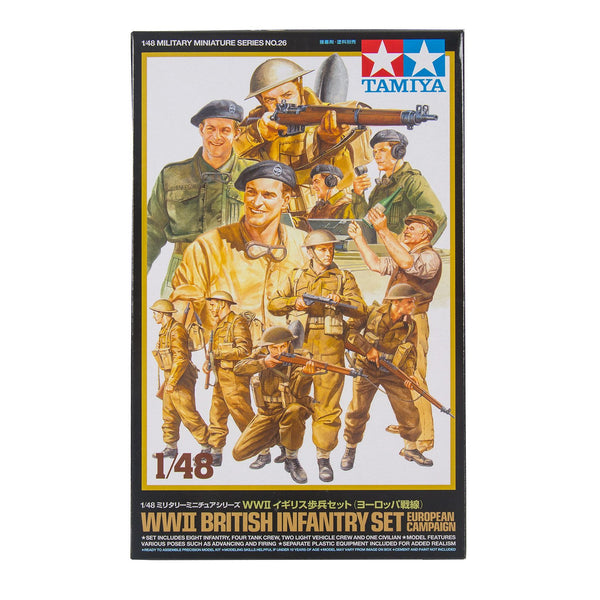 TAMIYA 1/48 WWII British Infantry Set Europe Campaign
