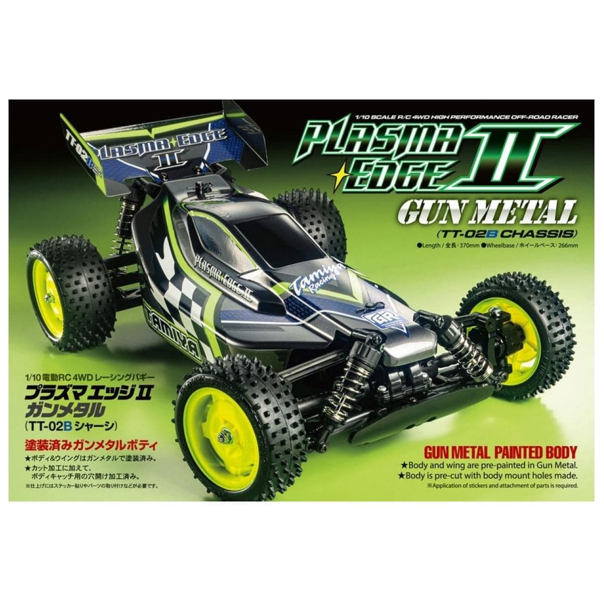 TAMIYA 1/10 Plasma Edge II Gun Metal TT-02B Chassis RC 4WD Off-Road Racer (No ESC)