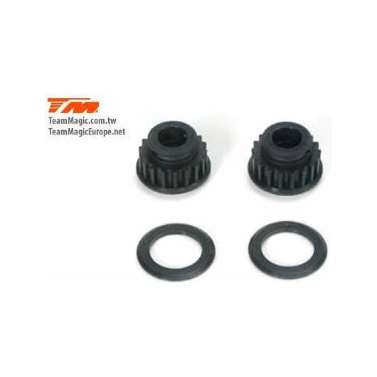 TEAM MAGIC E4 Nylon 18T Center Pulley (2)