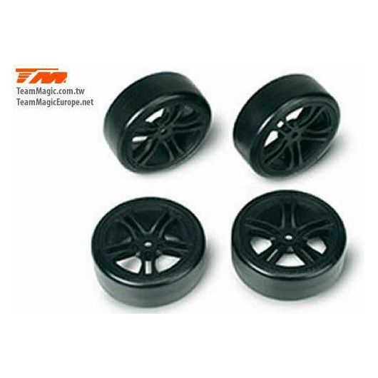 TEAM MAGIC 5-Spoke Mounted Tyre Black E4D