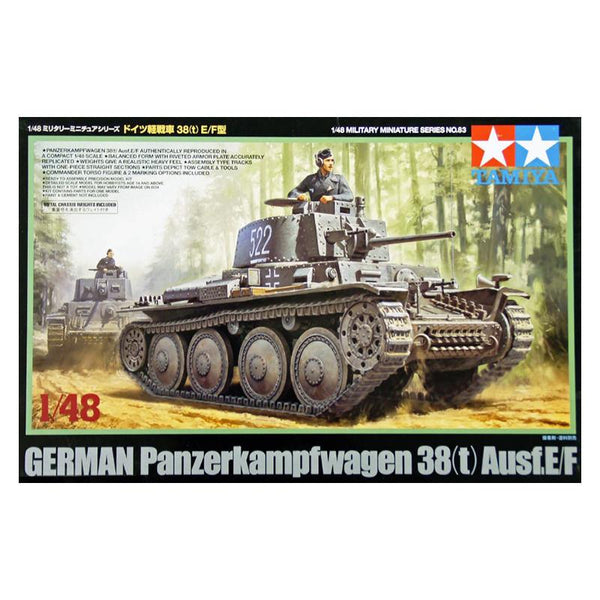 TAMIYA 1/48 German Panzerkampfwagen 38(t) Ausf.E/F