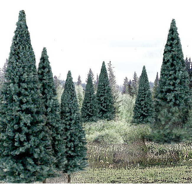 WOODLAND SCENICS 4"- 6" Ready Made Blue Spruce Value Pack (