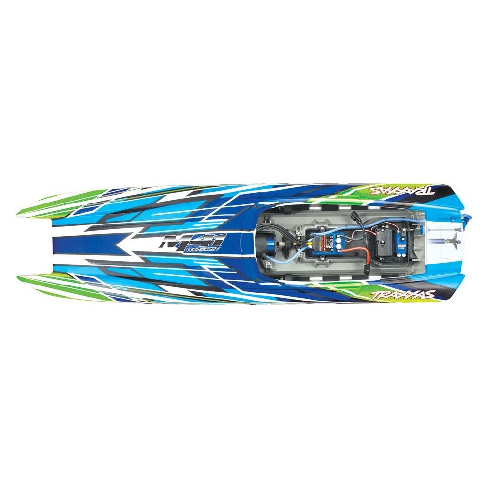 TRAXXAS DCB M41 Widebody Brushless 40' Catamaran TQI - GreenR