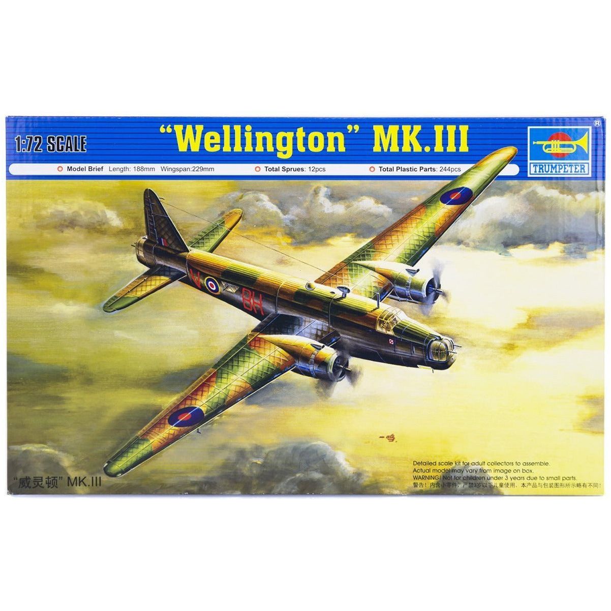 TRUMPETER 1/72 Wellington Mk. III