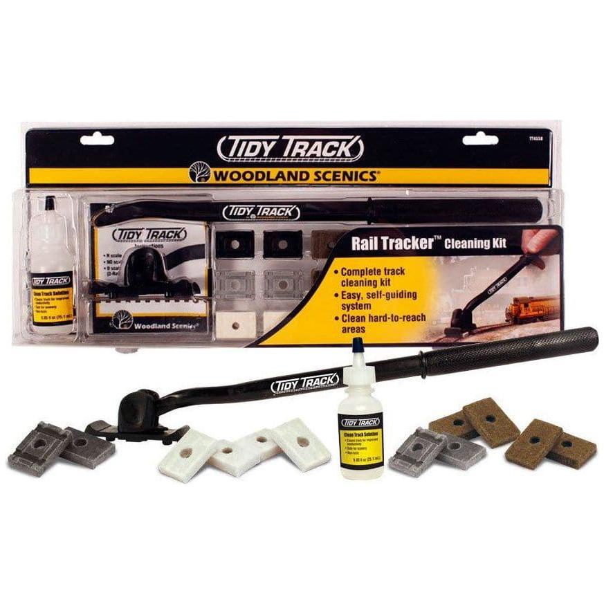 WOODLAND SCENICS Tidy Track Rail Tracker Cleaning Kit (N & HO Scale)