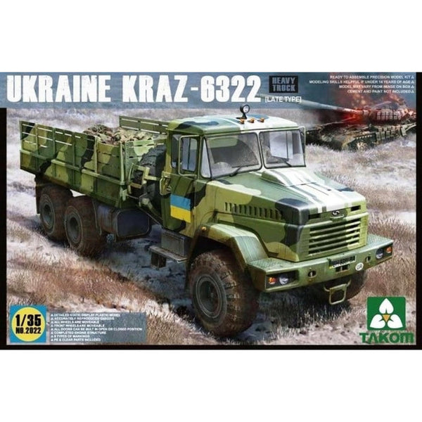 TAKOM 1/35 Ukraine KrAZ-6322 Heavy Truck (Late Type)