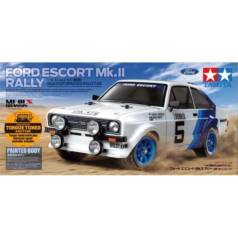 TAMIYA 1/10 R/C Ford Escort Mk.II Rally (No ESC)