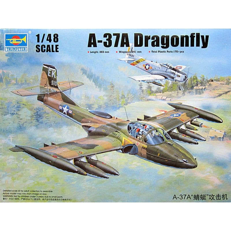 TRUMPETER 1/48 US A-37A Dragonfly Light Ground-Attack Aircr