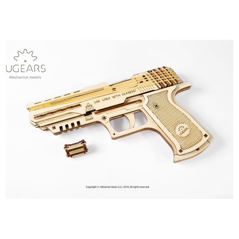 UGEARS Wolf-01 Mechanical Handgun