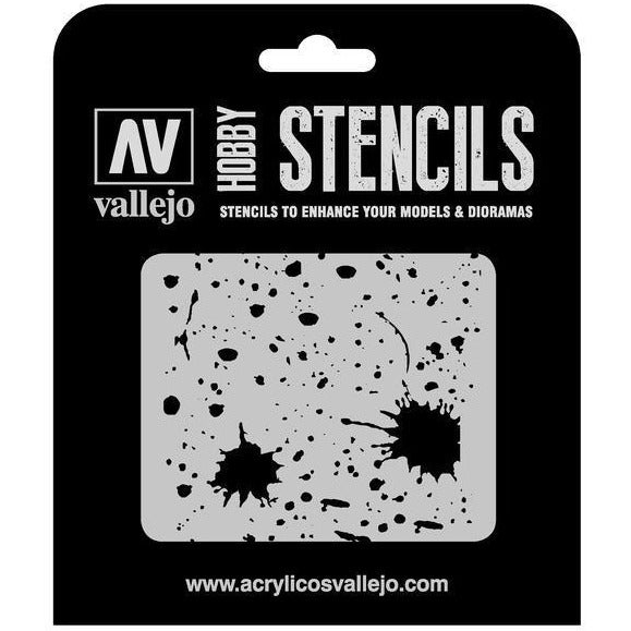 VALLEJO ST-TX003 1/35 Texture Effects Splash & Stains Stenc