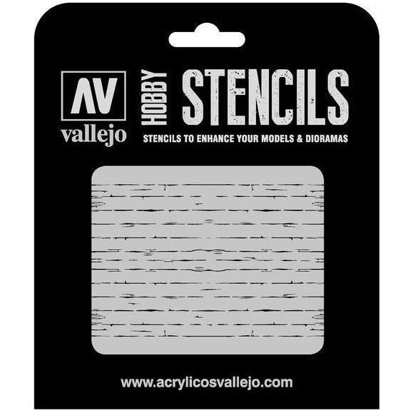 VALLEJO ST-TX006 1/35 Texture Effects Wood Texture 1 Stenci