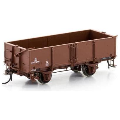 AUSCISION HO VR IZ Open Wagon 1955-1960 Era, VR Brown - 6 Car Pack