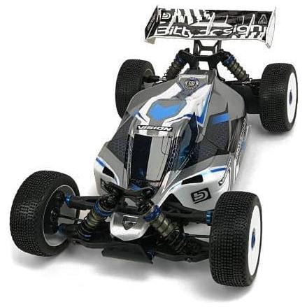 BITTYDESIGN Vision Clear 1/8 Buggy Body Team Associated RC8B 3.1E Pre-Cut
