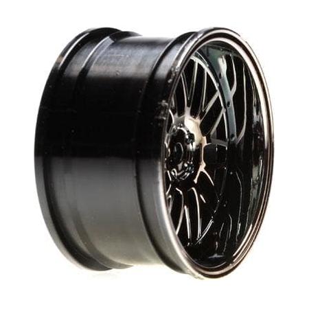 VATERRA Wheel Rear 54 x 30mm Deep Mesh, Blk Chrome (2): V100