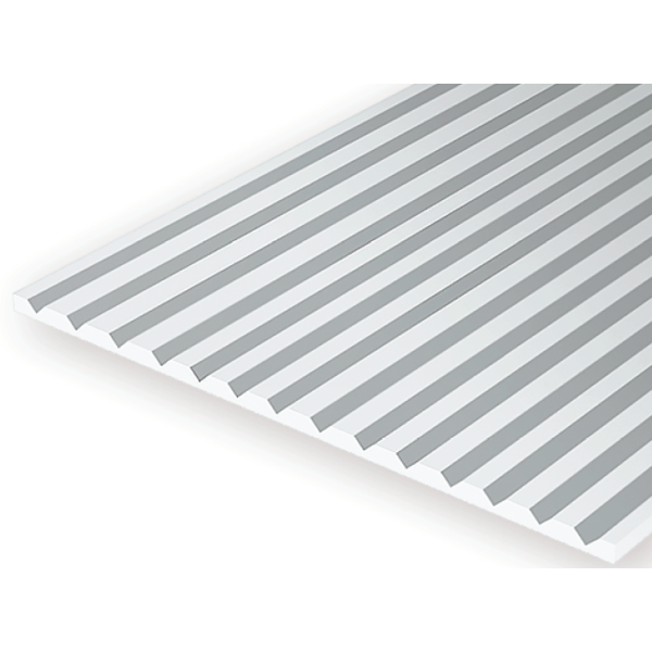 EVERGREEN 2040 .5mm Thick 15 x 30cm Siding Strips V-Groove