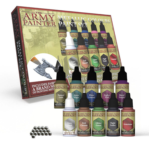 ARMY PAINTER Warpaints Metallics:  Metallic Colours Paint Set