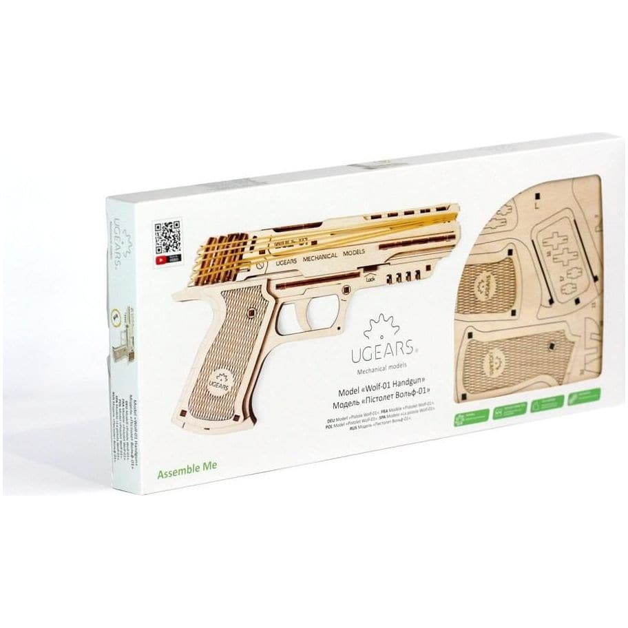 UGEARS Wolf-01 Mechanical Handgun