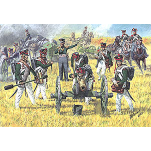 ZVEZDA 1/72 Russian Foot Artillery 1812-18