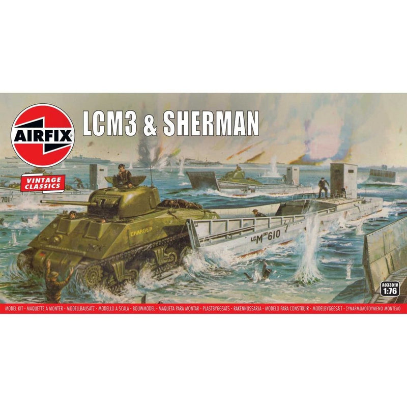 AIRFIX 1/76 LCM3 & Sherman Tank