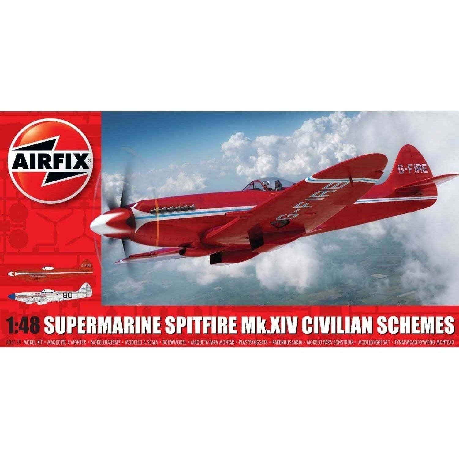 AIRFIX 1/48 Supermarine Spitfire MKXIV Civilian Schemes