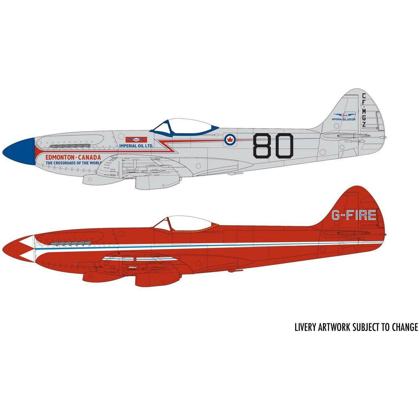 AIRFIX 1/48 Supermarine Spitfire MKXIV Civilian Schemes