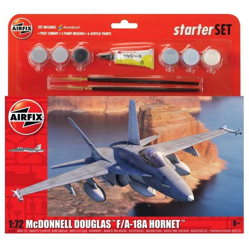 AIRFIX 1/72 McDonnel Douglas F-18 Hornet Large Starter Set