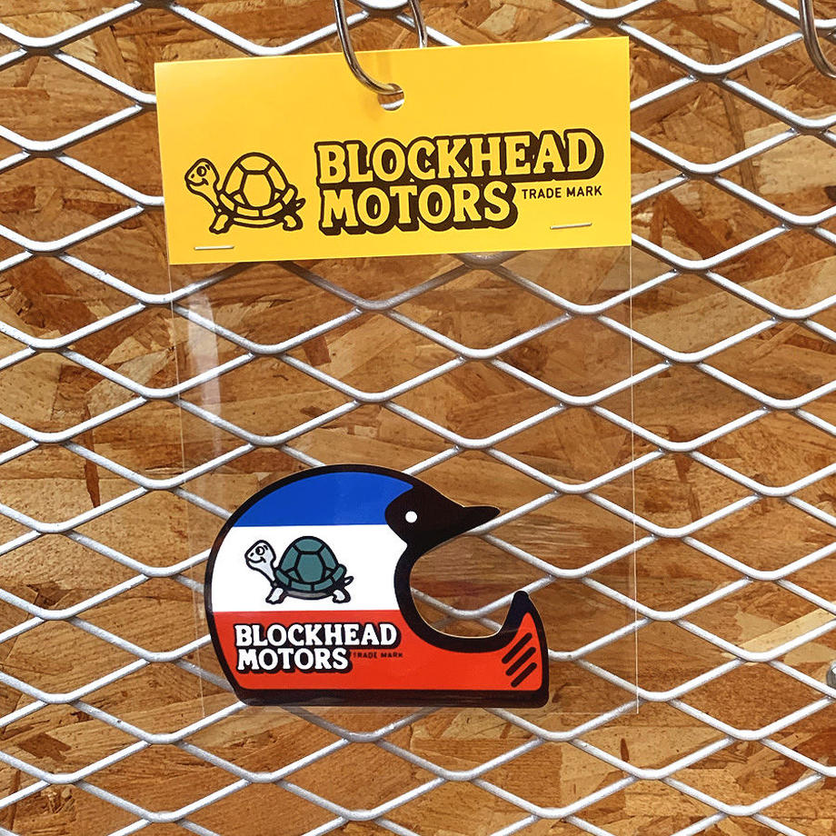 BLOCKHEAD MOTORS Helmet Sticker (Off-Road/Tricolor)