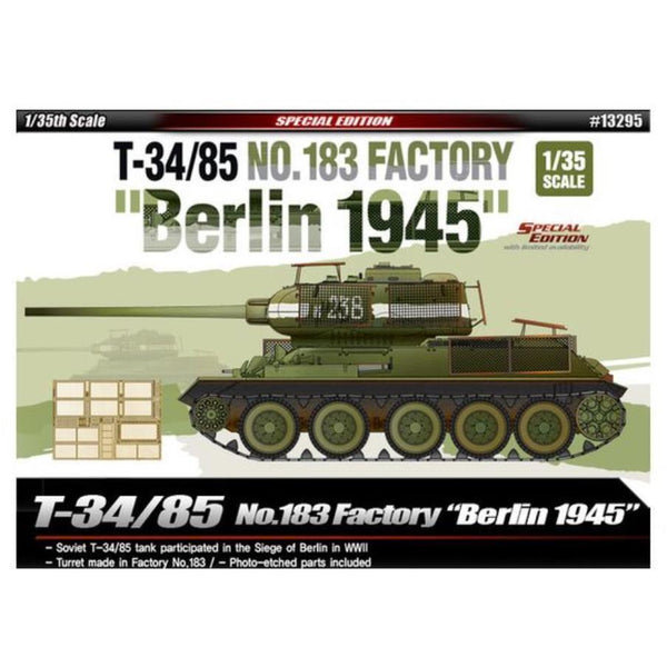 ACADEMY 1/35 T-34/85 No.183 Factory "Berlin 1945